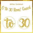 thumbnail image 6 of 30th Birthday Banner 0 to 30 Real Quick Banner Gold 30th Birthday Decorations Thirty Birthday Party Supplies for Women Men, 6 of 6