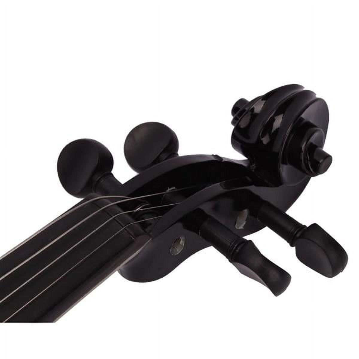 New 4/4 Acoustic Violin Case Bow Rosin Black