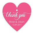 thumbnail image 1 of 100 PCS Personalized Wedding Favor Gift Tags Thank You Custom Made Heart Shape Hang Tags, 1 of 1