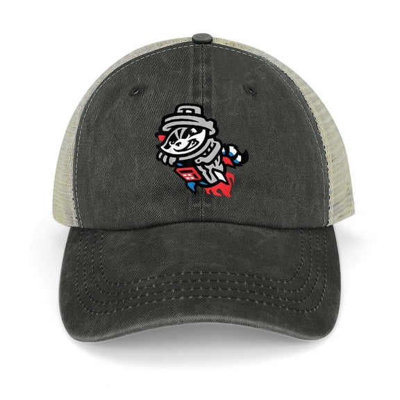 Trashed Panda Black Baseball Cap for Men Women, Adjustable Snapback Hats Trucker Hat