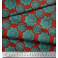 thumbnail image 3 of Soimoi Modal Satin Fabric Floral Mandala Print Fabric by Yard 42 Inch Wide, 3 of 3
