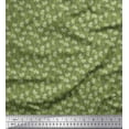 thumbnail image 1 of Soimoi Polyester Crepe Fabric Floral Block Printed Fabric 1 Yard 52 Inch Wide, 1 of 3