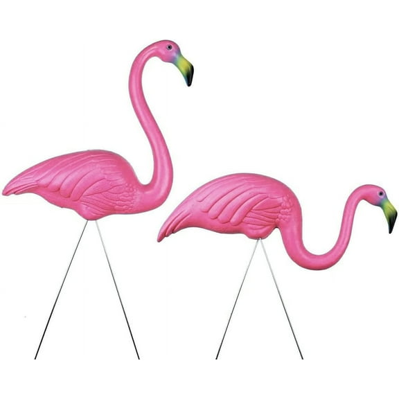 PMU Luau Paradise Lawn Flamingo Decor - Large Flamingo for Lawn & Yard Ornaments - Perfect Outdoor Decor for Luau Tropical Party - Pink (1/pkg)Pkg/1