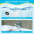 thumbnail image 4 of 16 Pcs Cat Water Fountain Filters Replacement & Pre-Filter Sponges for 108oz/3.2 Stainless Steel Pet Water Fountain with Water Level Window, 4 of 6