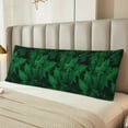 thumbnail image 2 of Fuzoiu Green Leave Fern Print Body Pillowcase 20x54 in,Long Pillow Case, Microfiber Body Pillow Cover, Soft and Breathable Pillowcase, 2 of 7