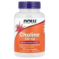 Now Foods Choline-300 mg 100 Vegetarian Capsules
