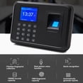 thumbnail image 4 of Time Clock Recorder, 100-240V Voice Reminder Fast Recognition Automatic Calculation Fingerprint Time Attendance Machine  for Hotel US Plug, 4 of 7