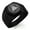 Black, variant on Stainless Steel Norse Valknut Knot Viking Engraved Hexagon Crest Flat Top Biker Style Polished Ring