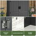 thumbnail image 2 of Uforic Outdoor Storage Shed, Vertical Lockable Tool Storage Resin Shed for Garden, Garage, Patio, No Shelves Included, Gray, 2 of 8