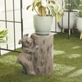 thumbnail image 2 of DecMode 10"W, 16"H MGO Modern Farmhouse Garden Sculpture, Brown, 1-Piece, 2 of 8