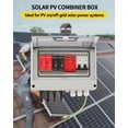 thumbnail image 4 of VOU 600V Solar DC PV Combiner Box,2 String with Lightning Arrester Connector for On/Off Grid Solar Panel System,2 Input 1 Out 15A Rated Current, 4 of 9