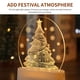 thumbnail image 4 of Lámpara De Navidad 3D Hermosa Luz De Noche 3D Ip42 Lámpara De Noche De Navidad A Prueba De Agua Lámpara De Escritorio De Luz Estereoscópica De Navidad Llamativa Para La Decoración Del Escritorio matsuzay HA027928-02, 4 of 6