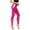Hot Pink, variant on LIIPEE Women Leggings Casual Slim Fit Solid Color Ankle Length Leggings Versatile Shiny Leather Metallic Finish Pants Lightweight Comfortable Soft Breathable Leggings,Black,L