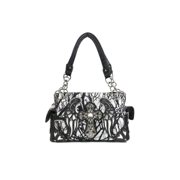 Rhinestone Buckle Branch Camouflage Women’s Handbag Purse