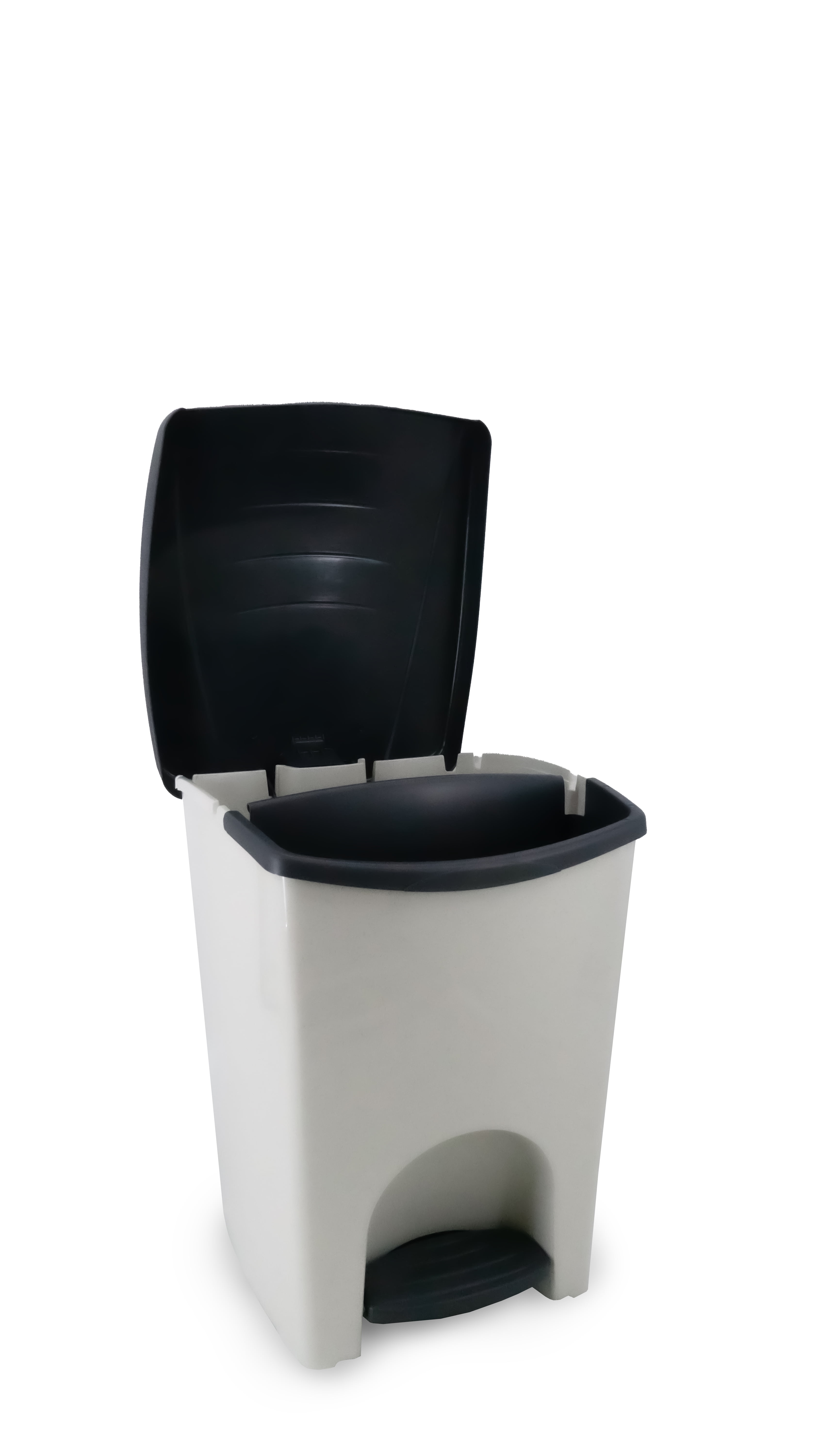 Poubelle en plastique et poubelle de recyclage Step N' Sort de 50 L avec bac amovible de 10 L