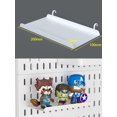thumbnail image 1 of Kitchen No Punching Pegboard Wall Organizer Panel Shelves For Gamer Room,bathroom Storage Rack Organizer Pegboard Accessories, 1 of 5