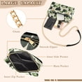 thumbnail image 3 of FORMRS Women Crossbody Purse with Chain Strap Vegan Leather Shoulder Handbag, Green Circle, 3 of 7