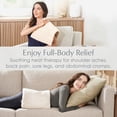 thumbnail image 5 of Pure Enrichment PureRadiance Luxury Heating Pad for Back, Neck, & Shoulder Pain Relief, Patented Design, Soft Faux Fur & Micromink, 6 Heat Settings, Machine Washable, 12”x24” (Golden Sands), 5 of 9
