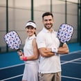 thumbnail image 6 of Pickleball Paddles Set,Pioneer Flower Floral Print Pattern Fiberglass Surface Pickleball Racket Set with 2 Indoor Outdoor Pickleball Balls and Pickleball Bag,Pickle-ball Equipment, 6 of 6