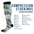 thumbnail image 2 of FORMRS Womens Knee High Socks Casual Long Thick Travel Daily Wear, 2 Pairs, Lemon Pattern, 2 of 6