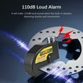 thumbnail image 3 of Alarm Disc Lock with Alarm Disc Brake Lock Motorcycle Alarm Lock Anti-Theft Security Wheel Disc Lock 110dB Alarm Waterproof Battery Operated with Disc Brake Lock Reminder Cable, 3 of 7