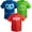 Blue/green/red, variant on Catboy Owlette Gekko Toddler Boys 3 Pack T-Shirts Toddler to Big Kid