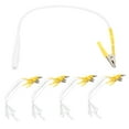 thumbnail image 4 of 20 piezas/bolsa de cables de electrodos con clip para máquina de fisioterapia TENS, color amarillo, 4 of 15