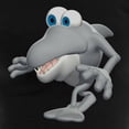 thumbnail image 3 of CafePress - Funny Sneaky Shark Women's Dark Pajamas - Women's Short Sleeve Print T-Shirt and Pants Dark Cotton Pajama Set, 3 of 7