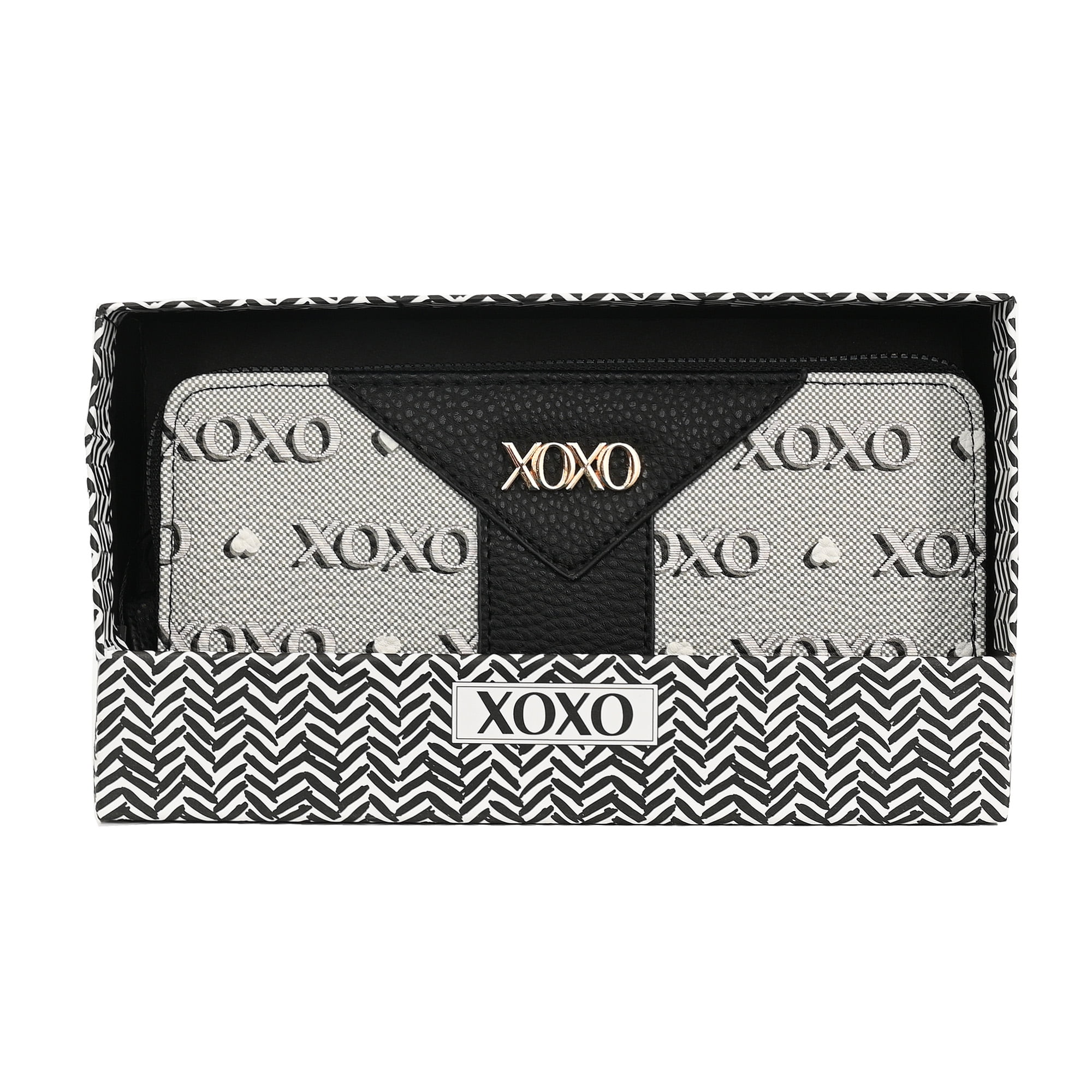 XOXO Women's Zip Around Wristlet Wallet - Card Holders, 2 Cash 