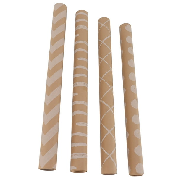 Rollos de papel de regalo con etiquetas, juego de papel de regalo Rollos de papel de regalo multiusos Uso conveniente
