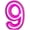 9, variant on Neon Lights LED Neon Letter Lights, Light Up LED Letters Lights Light Up Marquee Letters Lights Neon Signs Battery USB Pink