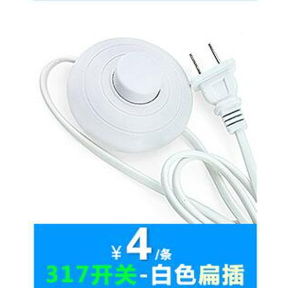 MRLESS Foot Pedal Push Switch Inline Lamp Led Light On-Off Push Step-On-Button Control Floor Footswitch For Christmas Tree Holiday Decorations Home Lighting