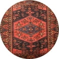 thumbnail image 1 of Ahgly Company Machine Washable Indoor Round Traditional Tomato Red Area Rugs, 3' Round, 1 of 7