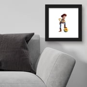 Gallery Pops Disney Pixar Toy Story 4 - Woody Wall Art, Black Framed Version, 12 x 12