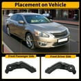 thumbnail image 4 of Soporte del retén del parachoques delantero superior Unique Bargains para Nissan Altima 2013 2014 2015 No.622273TA0A/622263TA0A lado del conductor izquierdo lado del pasajero derecho 1 par, 4 of 7