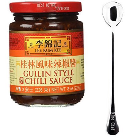NineChef Bundle - Lee Kum Kee Sauce (Guilin Style Chili Sauce (???????) 3 Bottle) + 1 NineChef Brand ChopStick