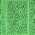 thumbnail image 1 of Ahgly Company Indoor Square Southwestern Emerald Green Country Area Rugs, 8' Square, 1 of 4