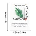 thumbnail image 3 of Green Dinosaur Pocket Hug Card with Greeting Note, Encouragement Gift for Friends and Family, Portable Keepsake Card for Special Occasions and Holidays, 3 of 6