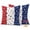 Blue Red, variant on 2 Pack Outdoor Waterproof Throw Pillows,4th of July Stars Blue Red White Thin Decorative Square Pillow Case Patio Pillows for Chair Couch Sofa 16x16in