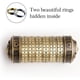 thumbnail image 4 of Da Vinci Juguetes Educativos Metal Cryptoex Metal Cryptex Cerraduras Ideas De Regalo Bloqueo De Código Da Vinci Para Casarse Amante Escape Props 2 Anillos Gratis Moyic HA023086-00, 4 of 7