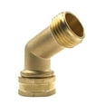 thumbnail image 5 of Brass Hose Elbow Extender 2Pcs Solid Connector 45 Adapter, 5 of 5