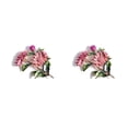 thumbnail image 4 of Jumpingount Broche de flor estética, elegante, bonito, fecha, broche de pecho, aniversario, cumpleaños, vacaciones, joyería de moda, regalo femenino Rosado 2piezas Jumpingount CBP233124, 4 of 6
