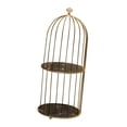 thumbnail image 3 of Perfume Rack Makeup Jewelry Display perfume display Shelf Creams Tray Black gold 2 Tier, 3 of 9