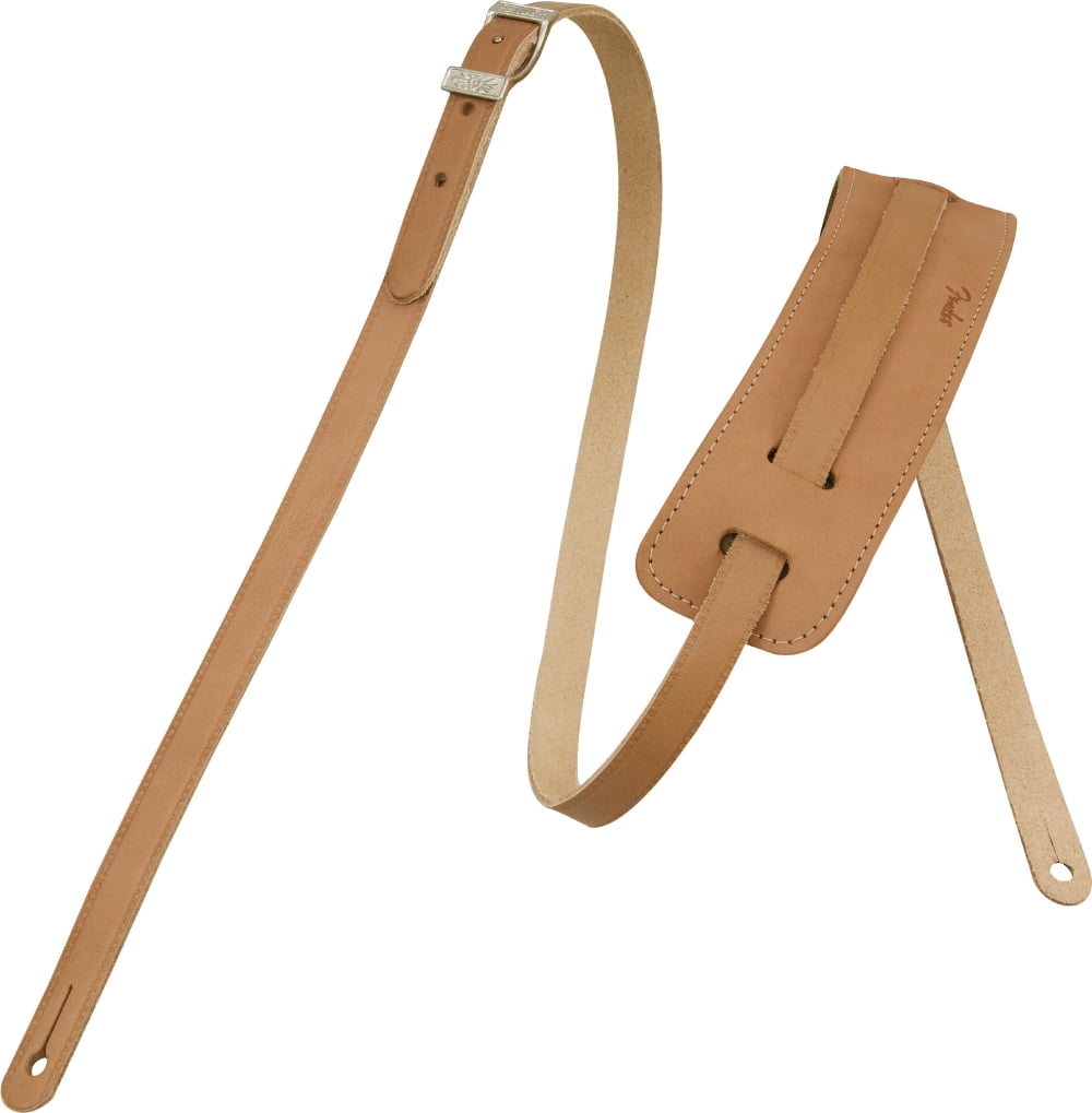 Fender Deluxe Vintage Leather Guitar Strap Natural
