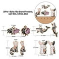 thumbnail image 3 of U8MO 20x Halloween Skeleton Rabbit Bat Dolphins Cat Charm Pendants for Jewelry Making, 3 of 6