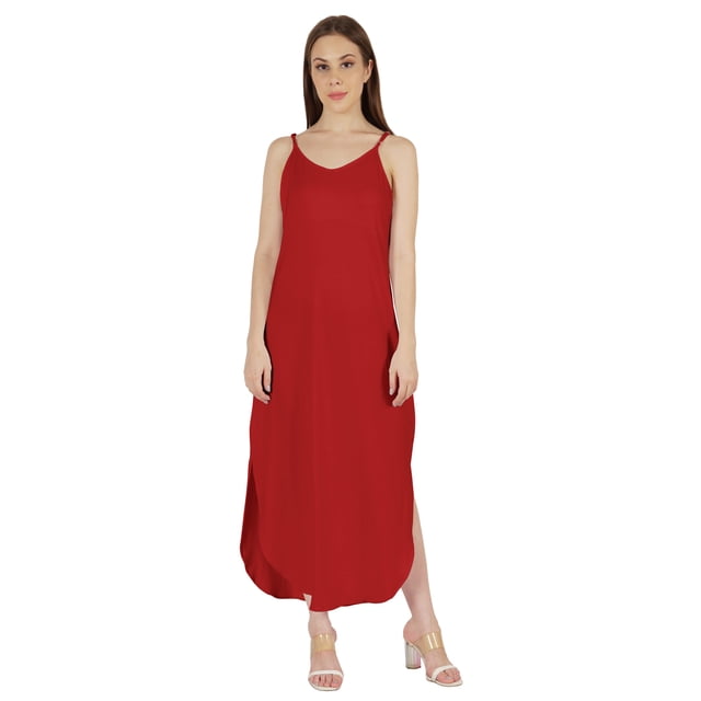 Inkmeso Robe d'Été Unie Aguichant pour Femmes à Bretelles Spaghetti Décontractée de Plage et de Villégiature Robe Maxi