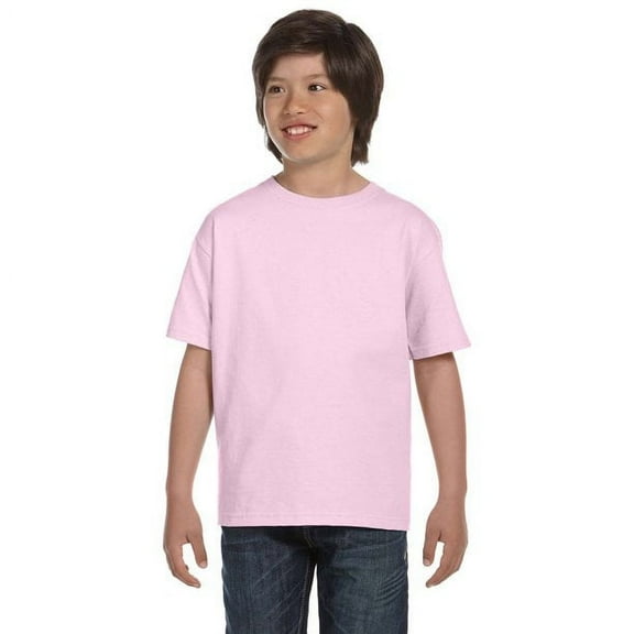 5380 Hanes Youth Beefy-T T-Shirt Pale Pink XL