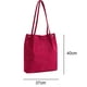thumbnail image 2 of Bolso de lona de pana, bolso bandolera versátil, color rojo vino, 2 of 5