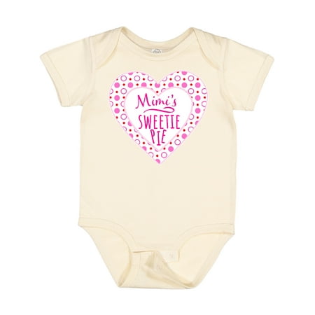 

Inktastic Mimi s Sweetie Pie with Pink Hearts Gift Baby Boy or Baby Girl Bodysuit