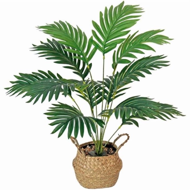 Plam - Plantas artificiales de hoja verde, bonsái simulado, para decoración de habitación, oficina, hogar, exterior, fiesta, adorno